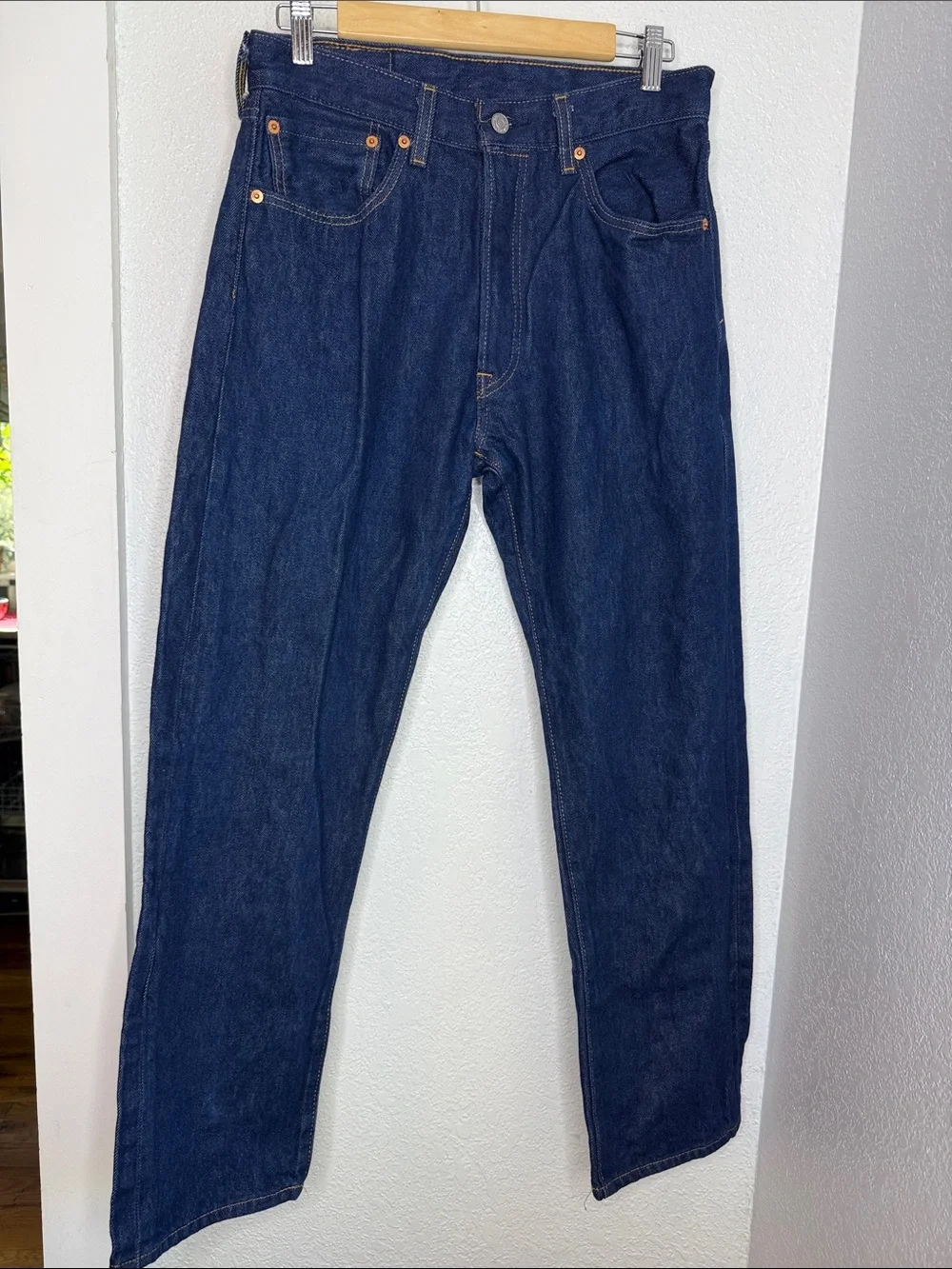 Levi’s 501 Original Fit Jeans W32 L31 Dark Wash Button Fly 100% Cotton Americana